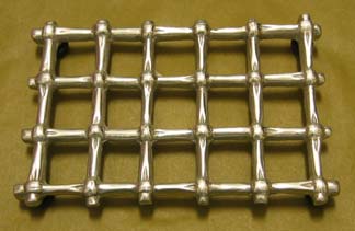 Mexican Pewter "Grate" Trivet - Medium